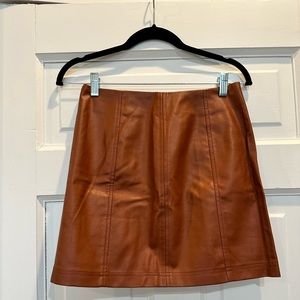4 Sienna Brown Faux Leather Skirt Shopbop Vici Nordstrom